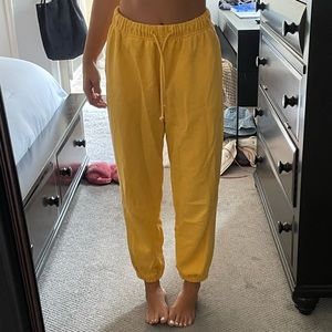 Levi’s yellow sweatpants